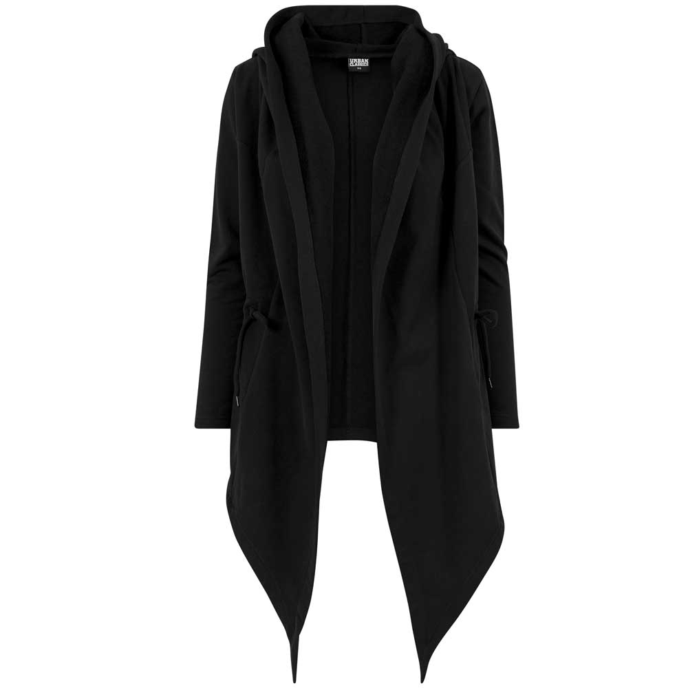 Urban Classics - Hooded Sweat Longue cardigan - Noir
